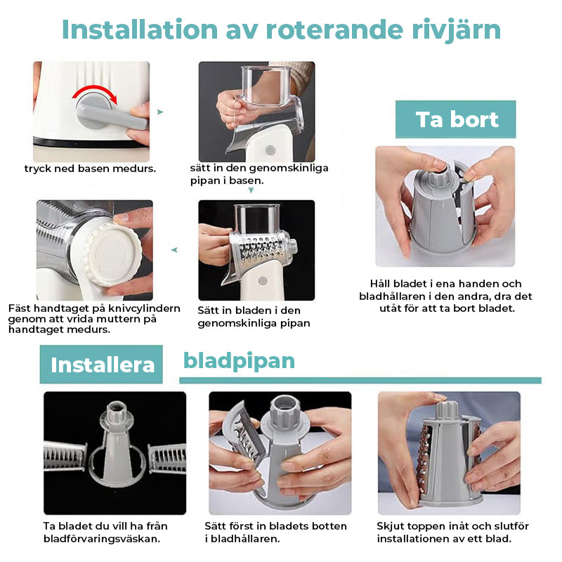 5 i 1 roterande ostrivare