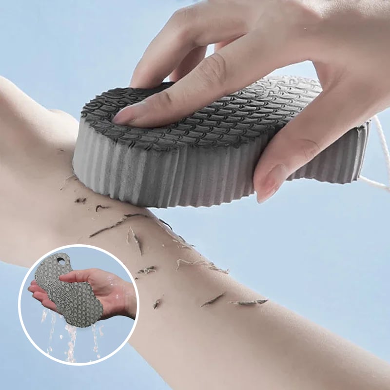 Magisk exfolierande badsvamp