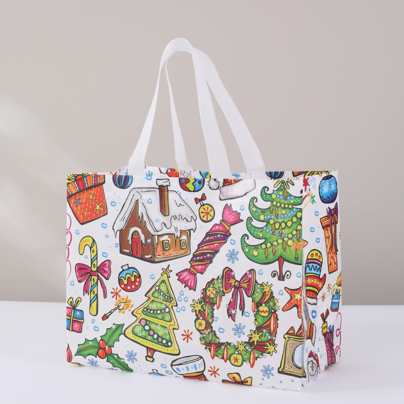 Christmas Non-Woven Gift Bag Set (16 Bags)