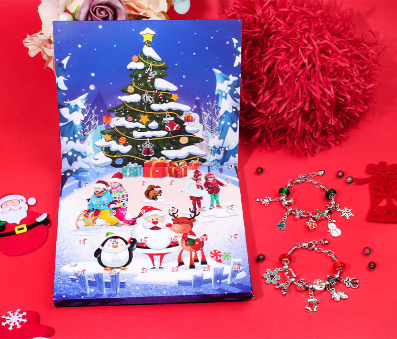 Christmas Advent Calendar Charm Bracelets