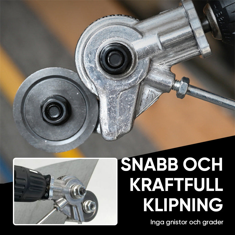 Elektrisk borr och saxfäste verktyg stans- och klippmaskin