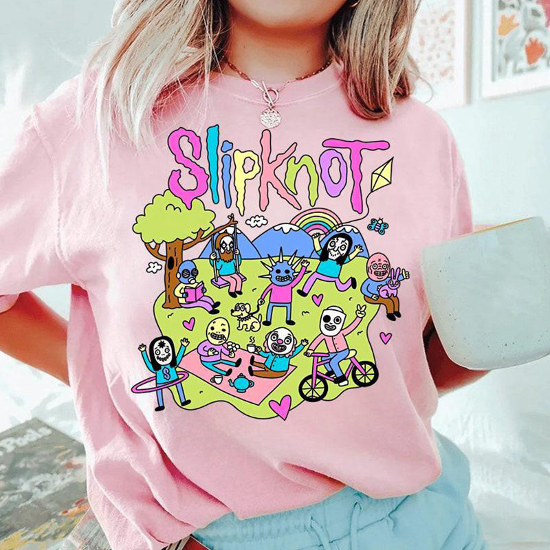 Rolig t-shirt med animetryck