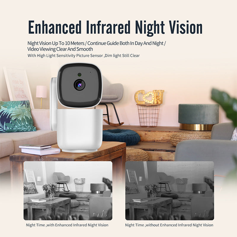 360 Degree Motion Tracking Color Night Vision Security Camera
