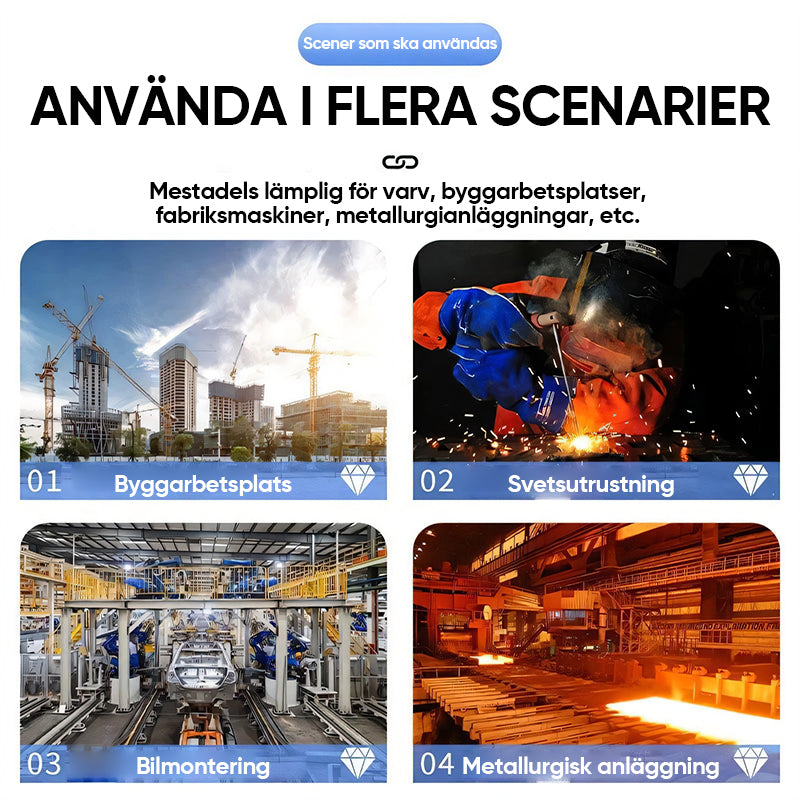 Svetspistolmunstycke med non-stick beläggning för slaggskydd