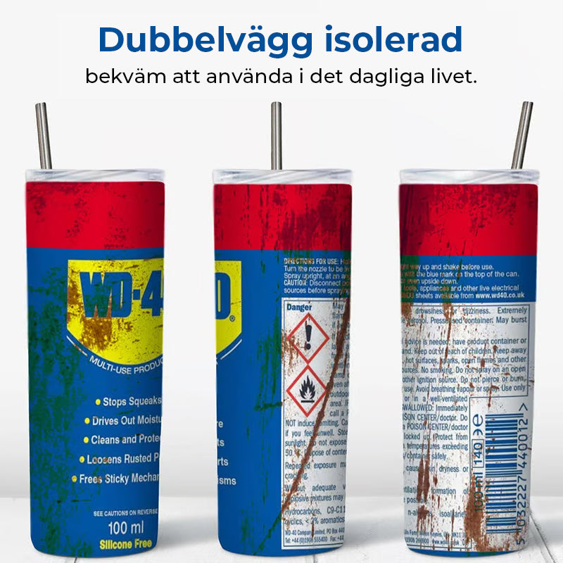 Termosmugg med smutsigt mönster