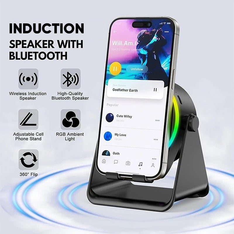 4-In-1 360° Rotating Bluetooth Speaker Stand