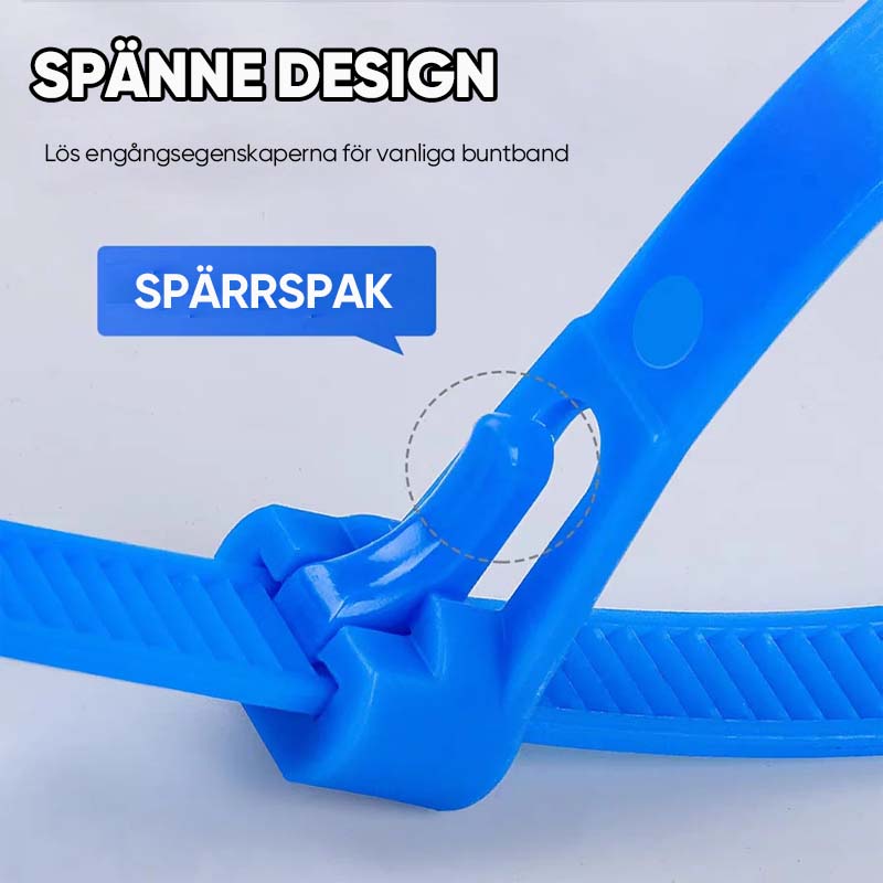 Spänne Självlåsande premium nylonsnöresrem