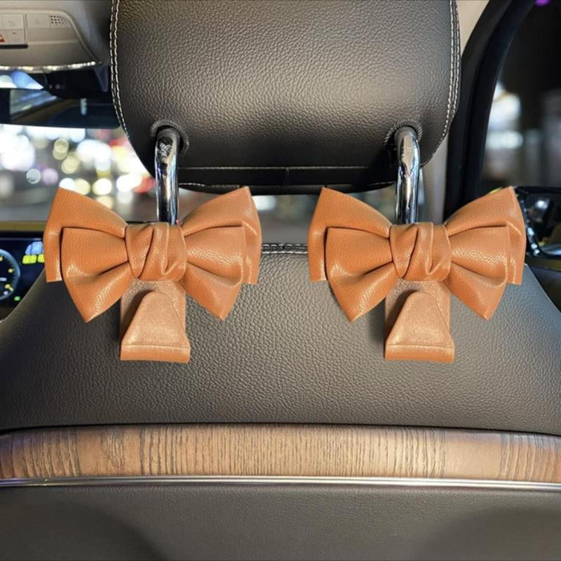 Bowknot Design Car Seat Back Hooks