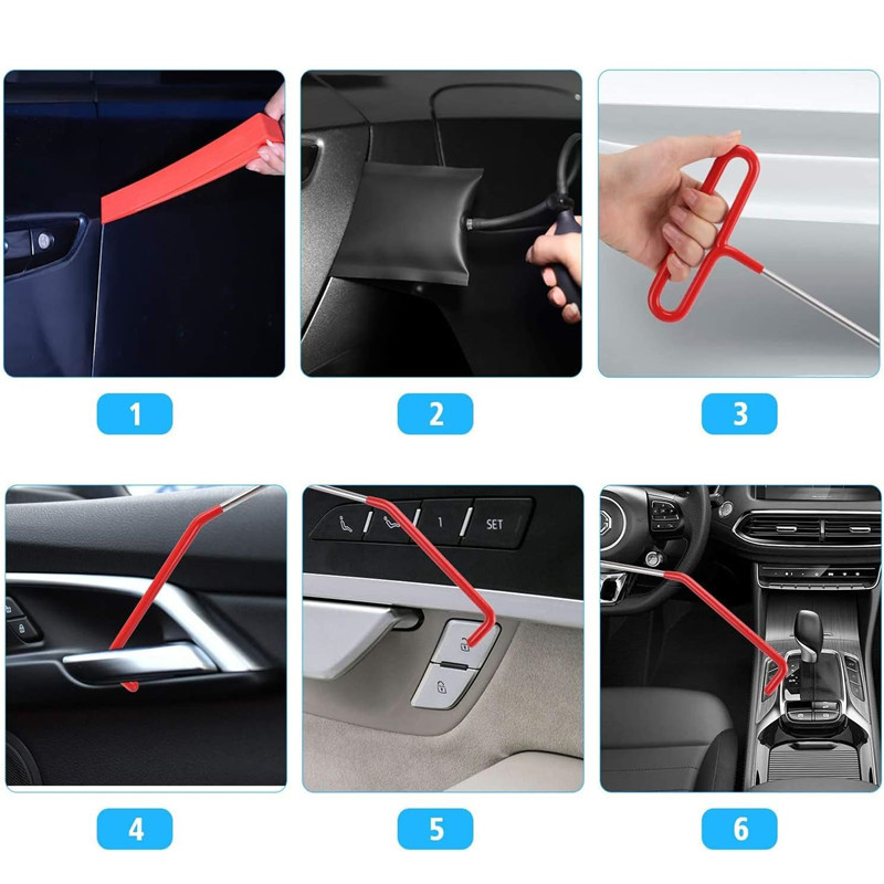 Portable Car Repair Tool Kit for Car Door & Tire