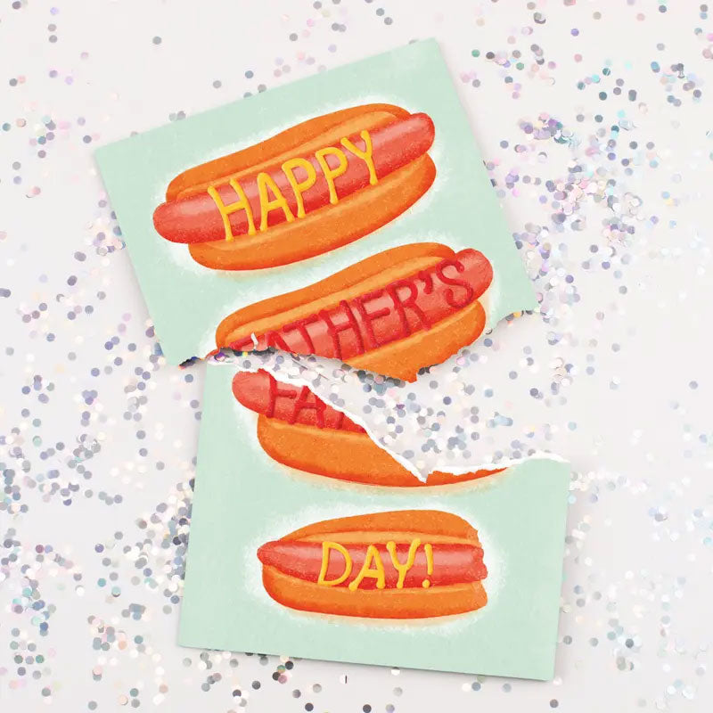 Father's Day Card with Glitter