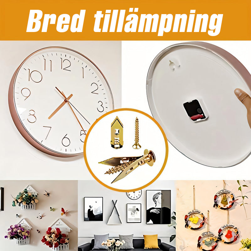 Gipsplatt Expansionsankare + Högstyrk Sinkskruvar Kit (Förpackning med 100)