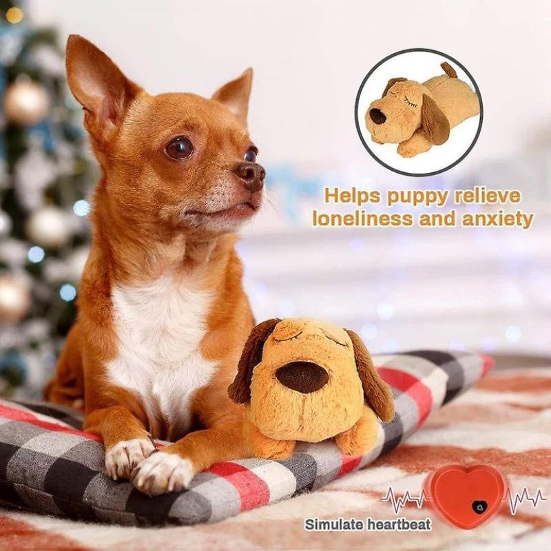 Dog Anxiety Companion Sleep Simulation Toy with Heartbeat
