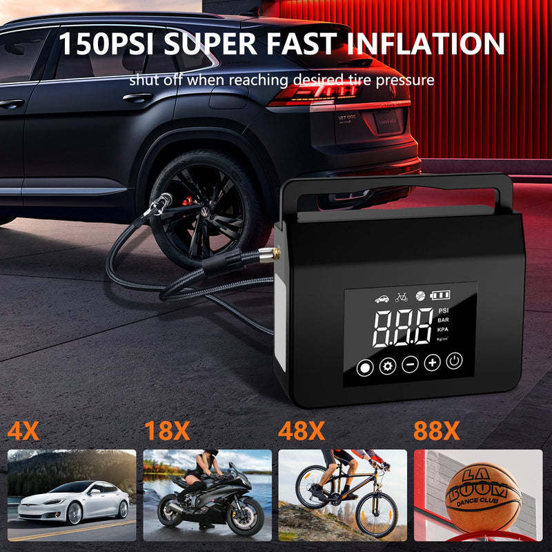 Powerful Car Jump Starter & Inflator