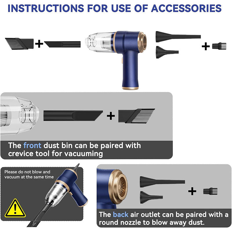 Portable Cordless Car and Home Vacuum Cleaner