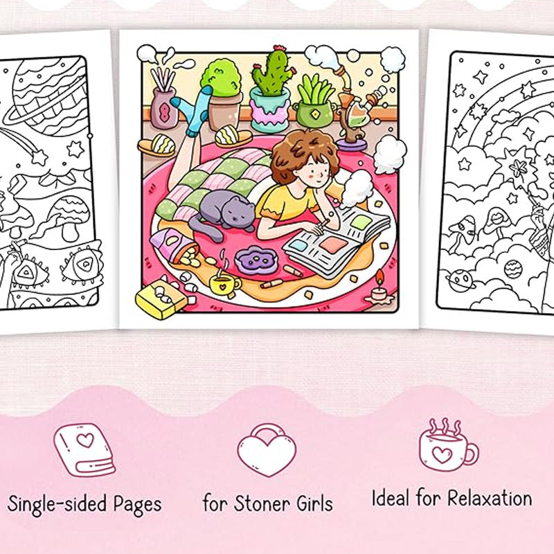 Easter gift Stoner Moments: Stoner Girl Coloring Book