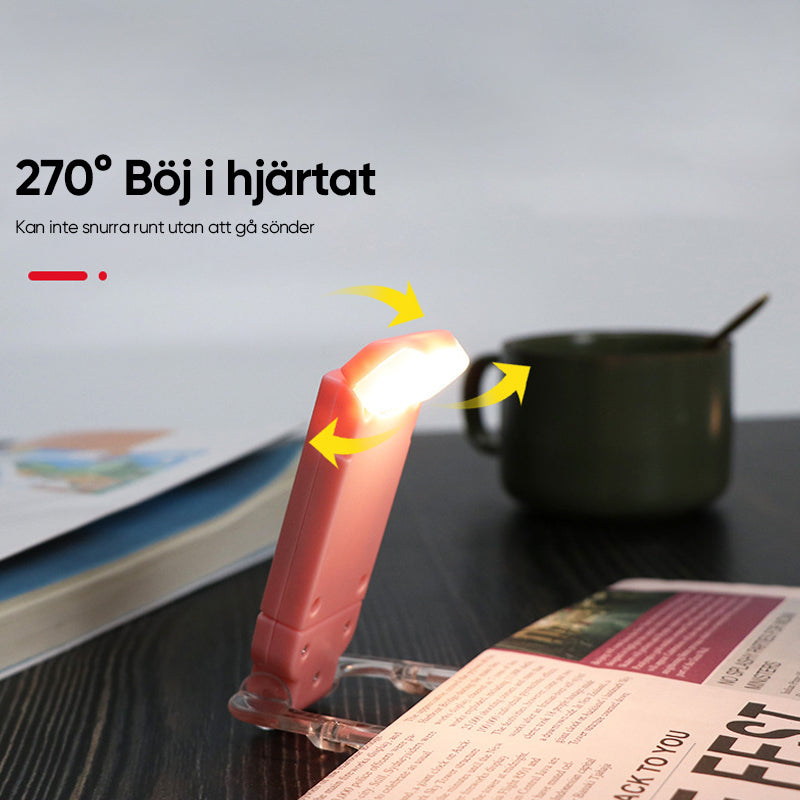 Uppladdningsbar boklampa