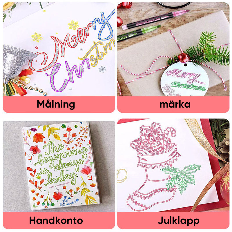 Färgning Lightstick Graffiti Highlighter Pennor