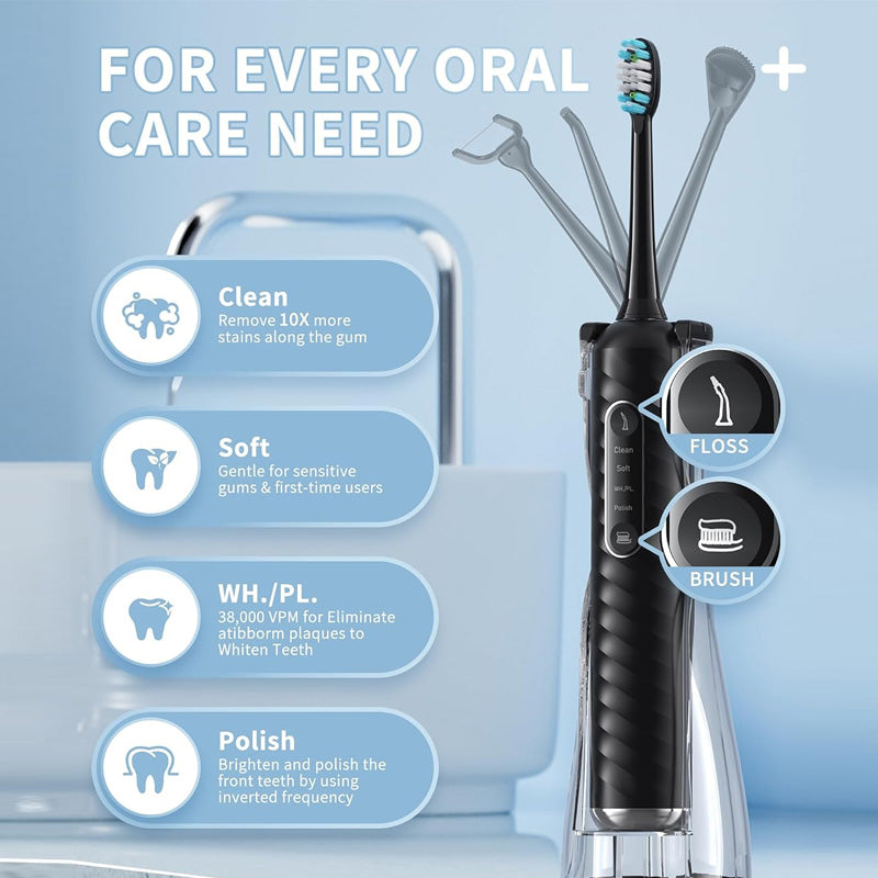 Electric Toothbrush with Water Flosser