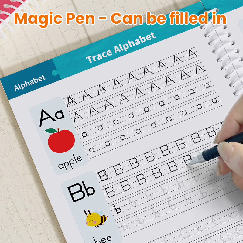 Reusable Grooved Handwriting Workbook for Kids