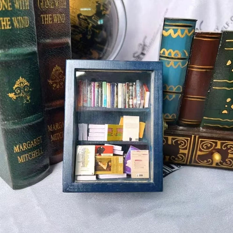Mini Wooden Book Storage Box