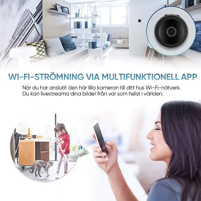 1080p magnetisk uppgradering Mini WIFI-kamera vidvinkel