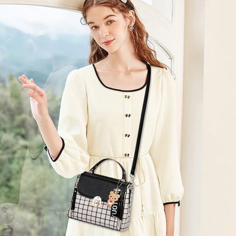 Plaid Pattern Handbag