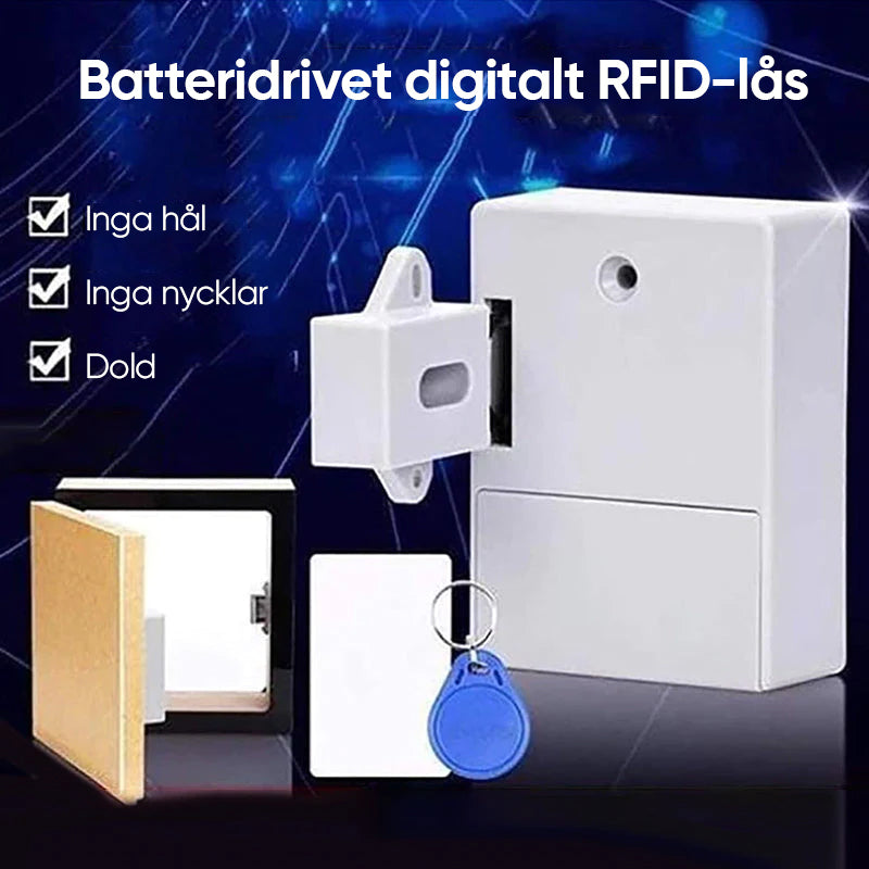 Elektroniskt skåplås DIY för lådskåp i trä