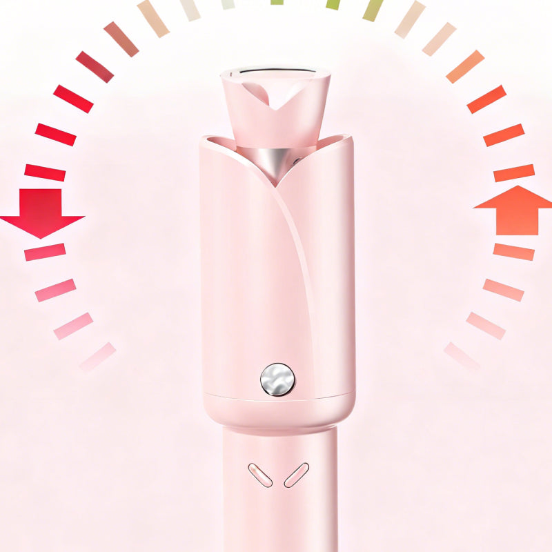 One-Tap Automatic Curling Irons with Millions Negative Ionic and Ceramic Coating