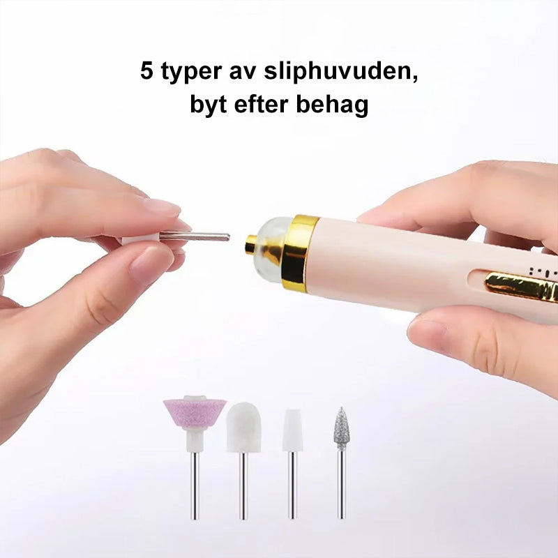 Elektrisk professionell manikyr nagelmaskinset