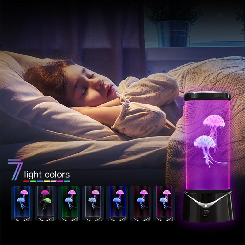 Multipurpose 7 Color Changing Jellyfish Lava Lamp