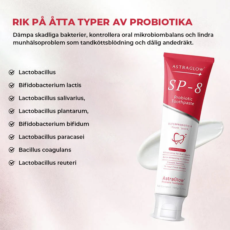 SP-8/SP-10 Probiotisk blekande tandkräm för munhälsa