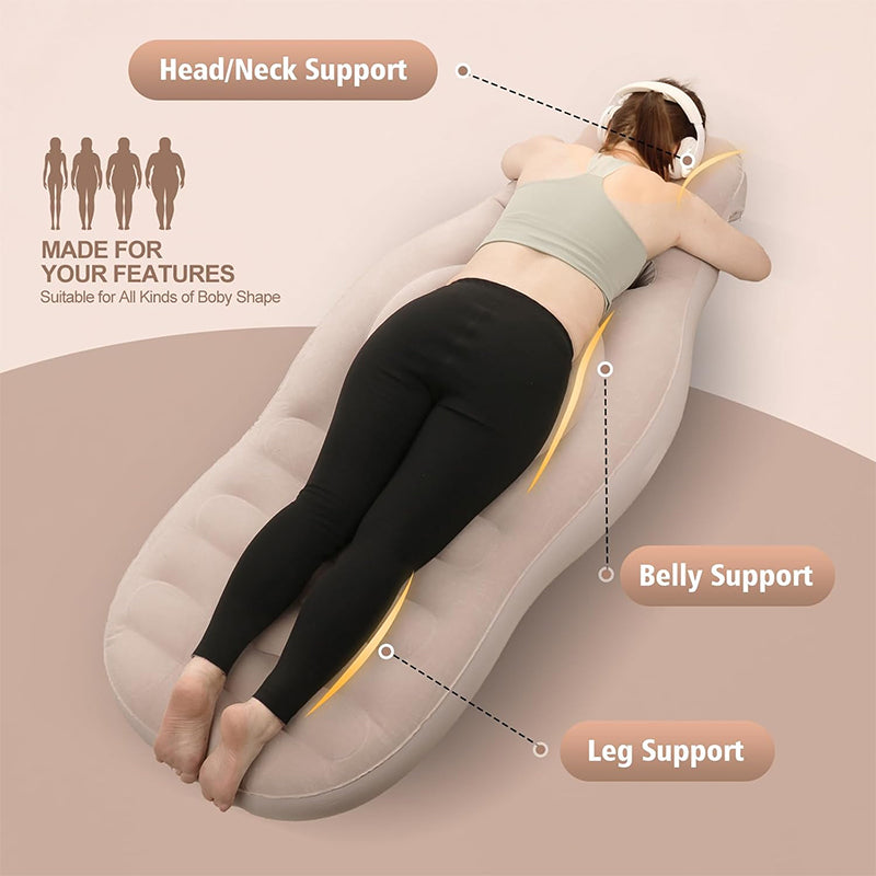 Comfortable Pregnancy Pillow for Side and Prone Sleeping