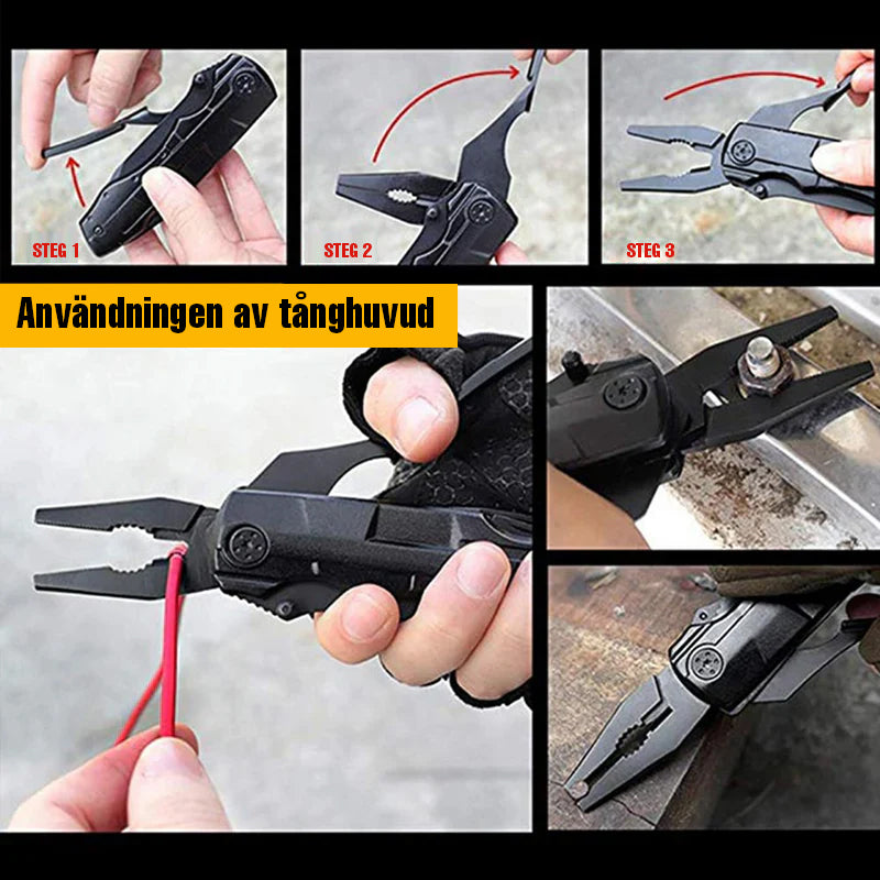 6 i 1 fickknivstång i rostfritt stål