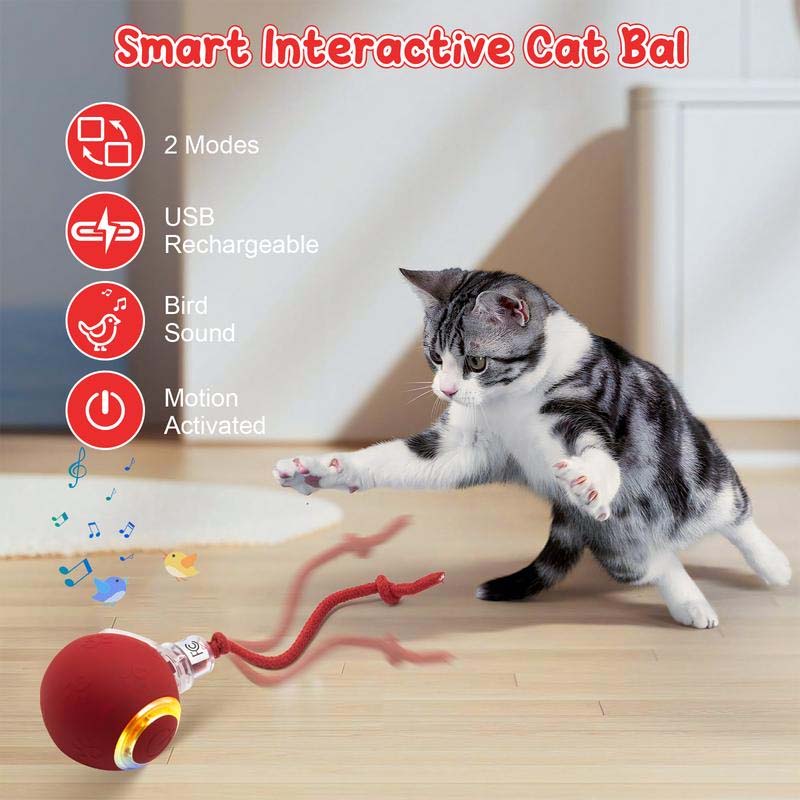 Interactive Rechargeable Ball Cat & Dog Toy
