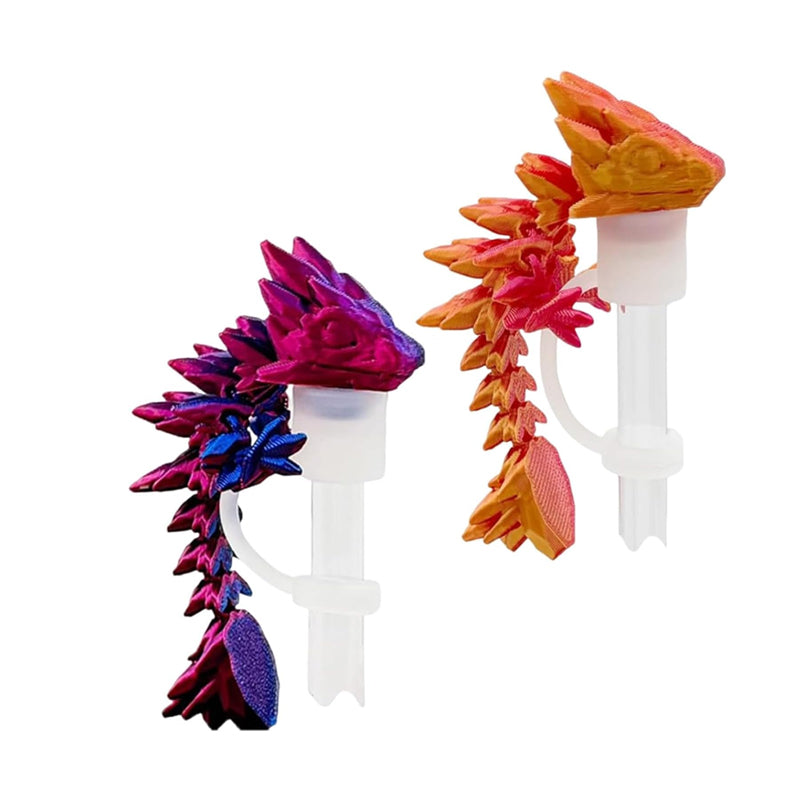 3D Printed Dragon Stanley Straw Topper