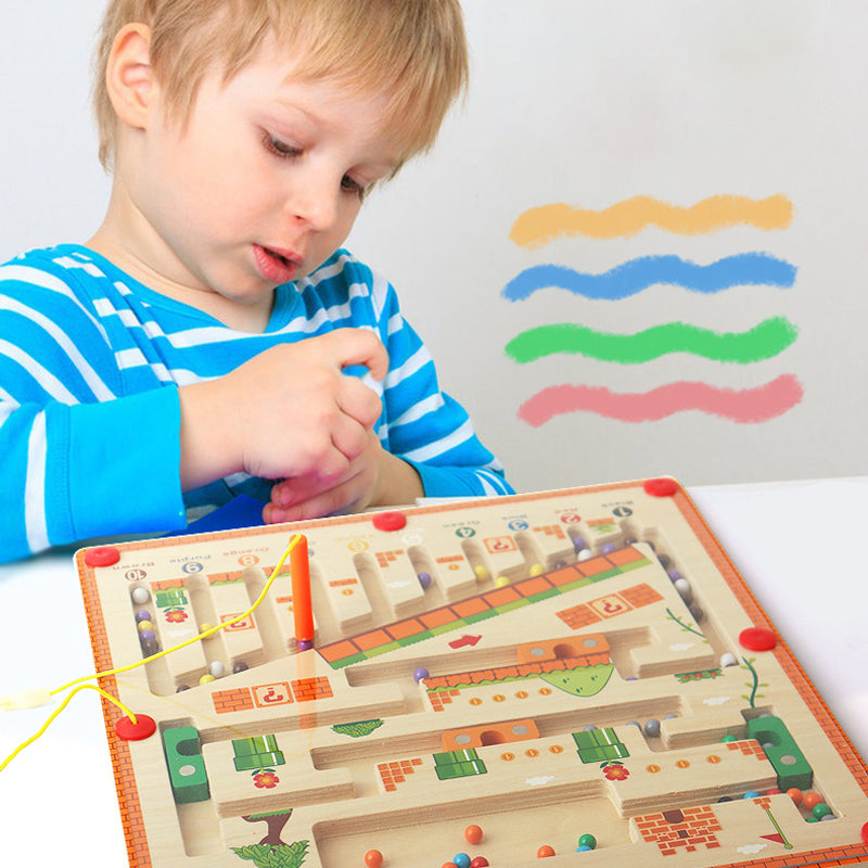 Magnetic Wooden Maze Toy Set