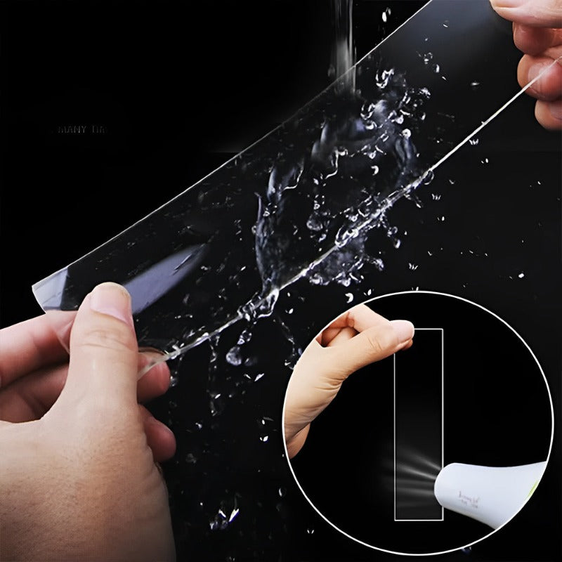 Spårlös, tvättbar och självhäftande tejp