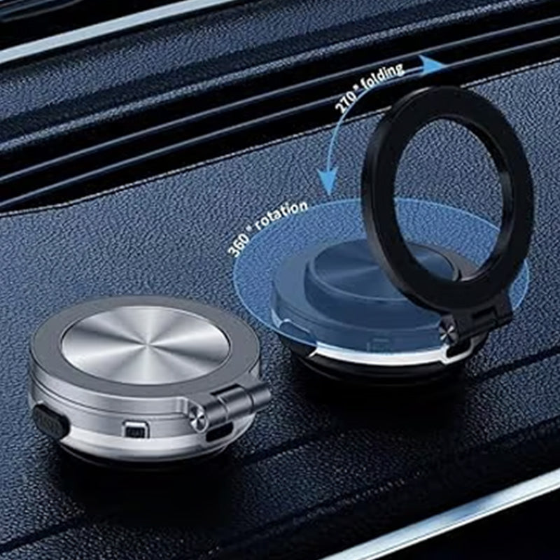 360° Rotating Electric Vacuum Magnetic Car Phone Mount