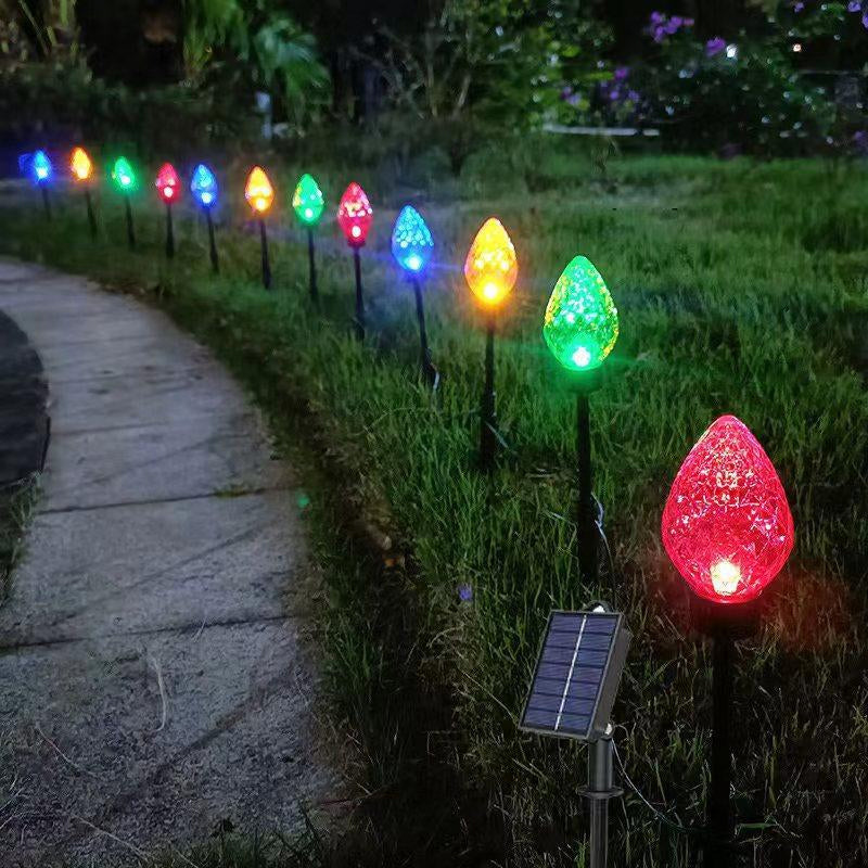 Diamond-Shaped Solar Stake Lights