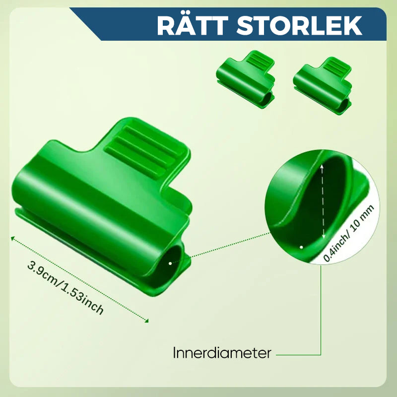 Kraftiga miniväxthusklämmor