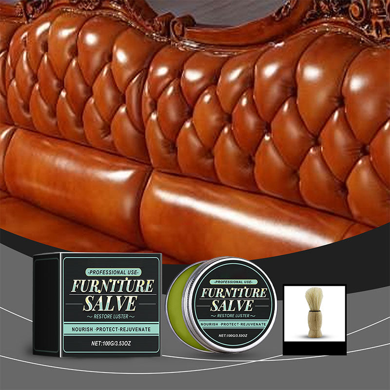 Furniture Salve for Leather - Polisher, Moisturizer, and Restorer for Couches and Furniture