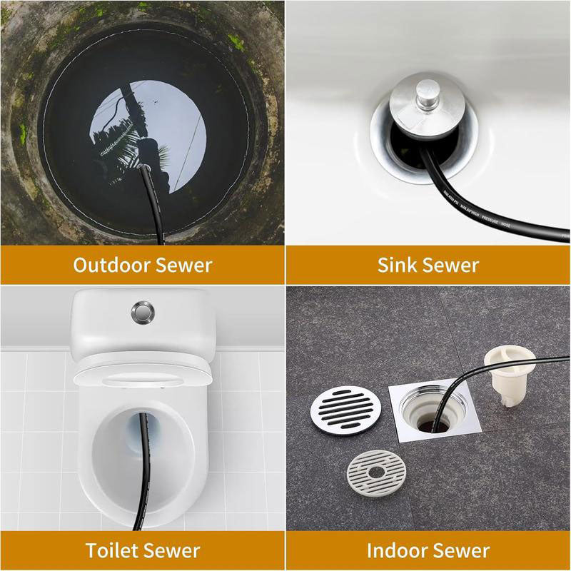 Sewer Jetter Kit for Pressure Washer Jet Drain Cleaner Hose 1/4 Inch NPT