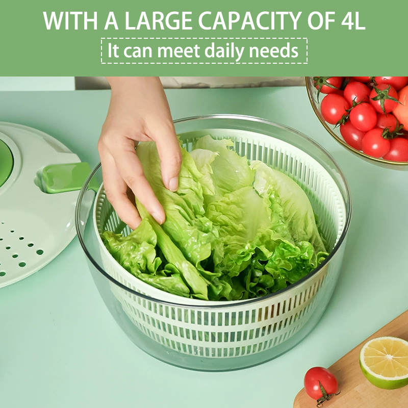 Hand-cranked fruit and vegetable dehydrating basket