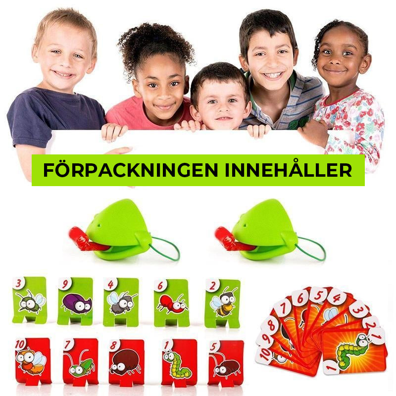 Kameleont som sticker ut tungan