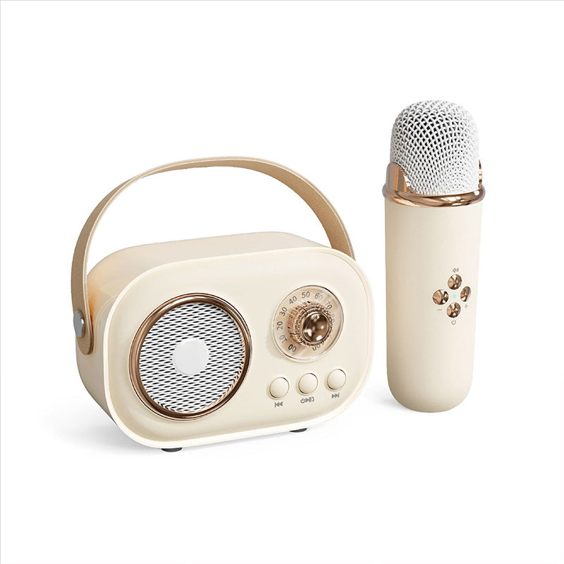 Mini Karaoke-maskin med trådlös mikrofon