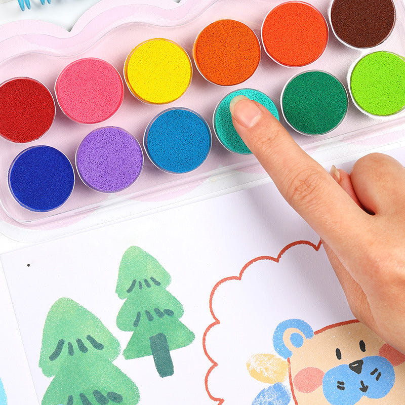 Fingerprint Painting Book with Themed Pages