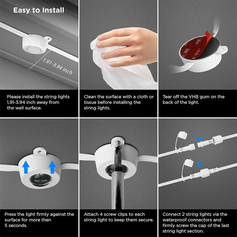 Phantom Waterproof Intelligent Control Eave Light