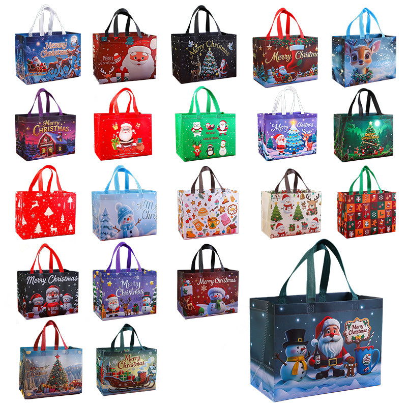 Reusable Water-Resistant Christmas Gift Bags