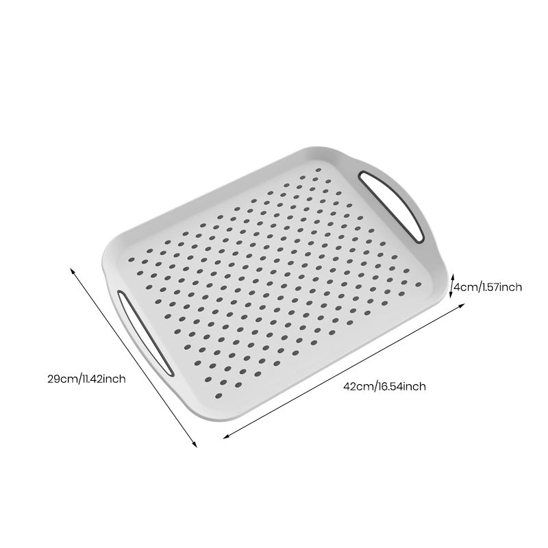 Dual-Handle Non-Slip Serving Tray