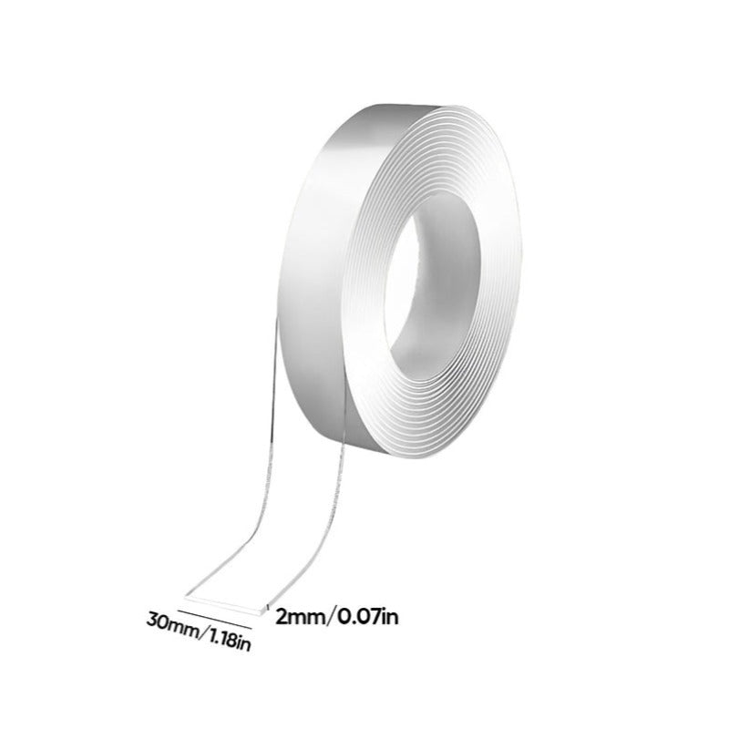 Spårlös, tvättbar och självhäftande tejp